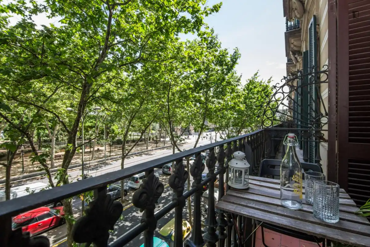 Terrasse von Wohnungen zur Miete in Barcelona mit Klimaanlage, Heizung und Möbliert