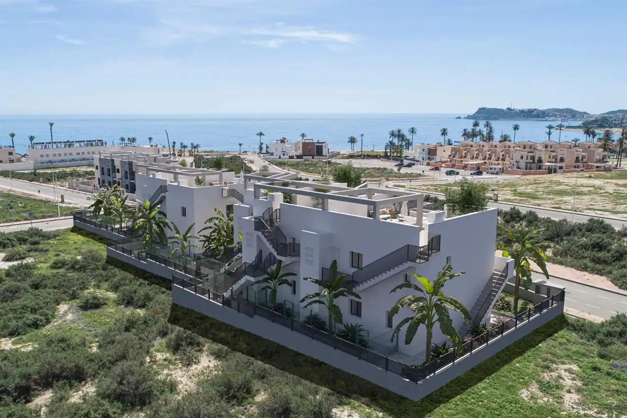 Vista exterior de Apartamento en venta en Mazarrón con Aire acondicionado, Terraza y Trastero