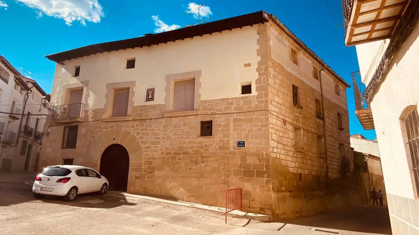 Exterior view of Houses for sale in Torrecilla de Alcañiz  with Private garden, Terrace and Storage room