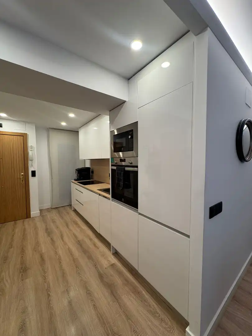 Kitchen of Flat for rent in Madrid  with Private garden, Terrace and Furnished