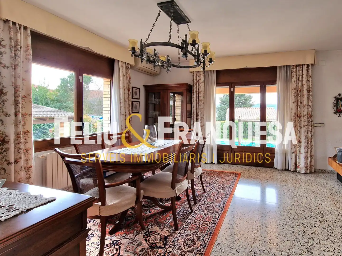 Dining room of Houses for sale in Sant Cugat del Vallès  with Heating, Private garden and Terrace