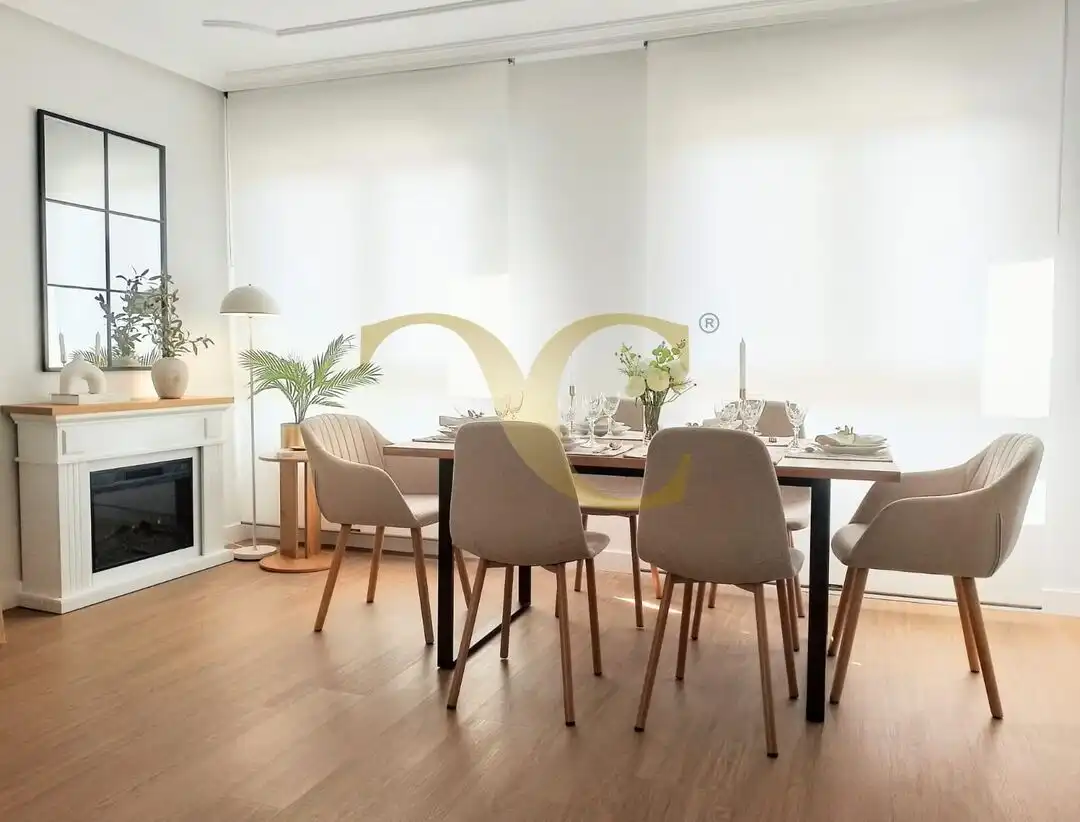 Dining room of Flat for sale in Gijón   with Heating and Furnished