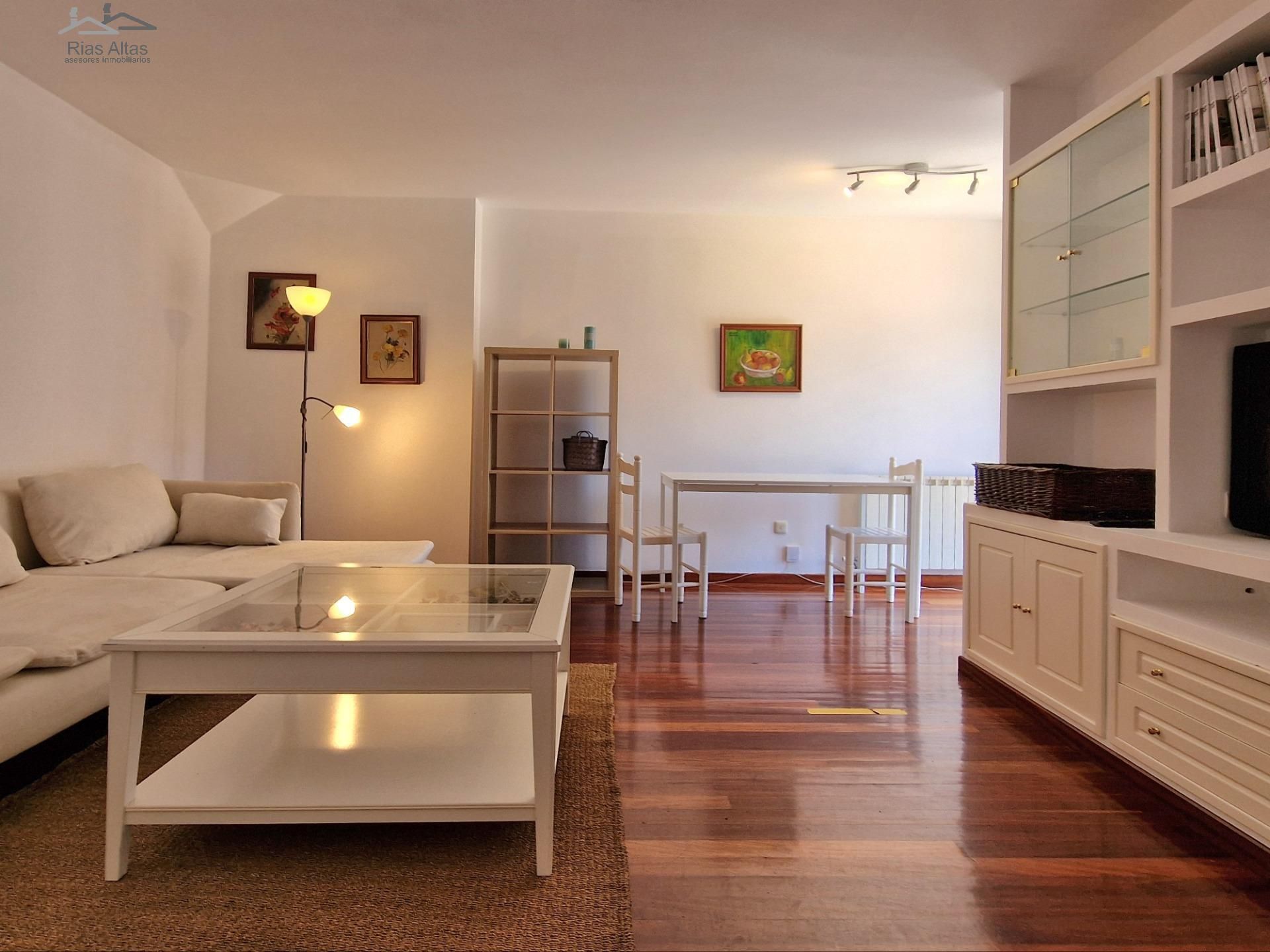 Living room of Duplex to rent in A Coruña Capital   with Parquet flooring