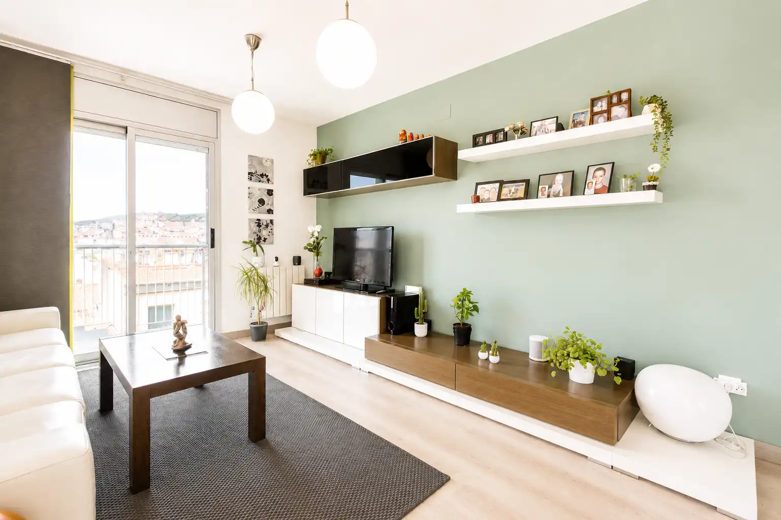 Sala de estar de Piso en venta en Badalona con Aire acondicionado y Calefacción