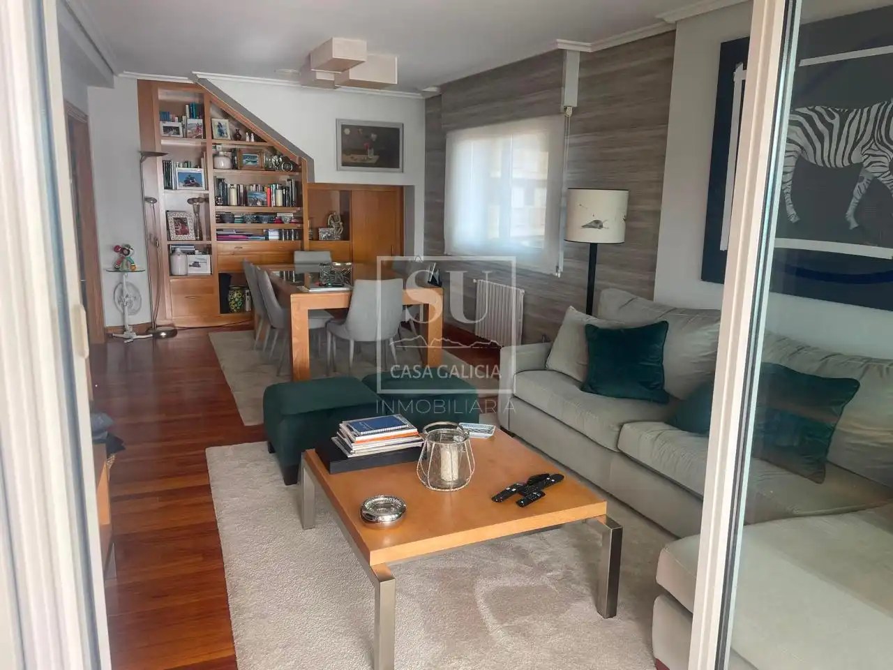 Sala de estar de Piso de alquiler en Baiona con Calefacción y Terraza