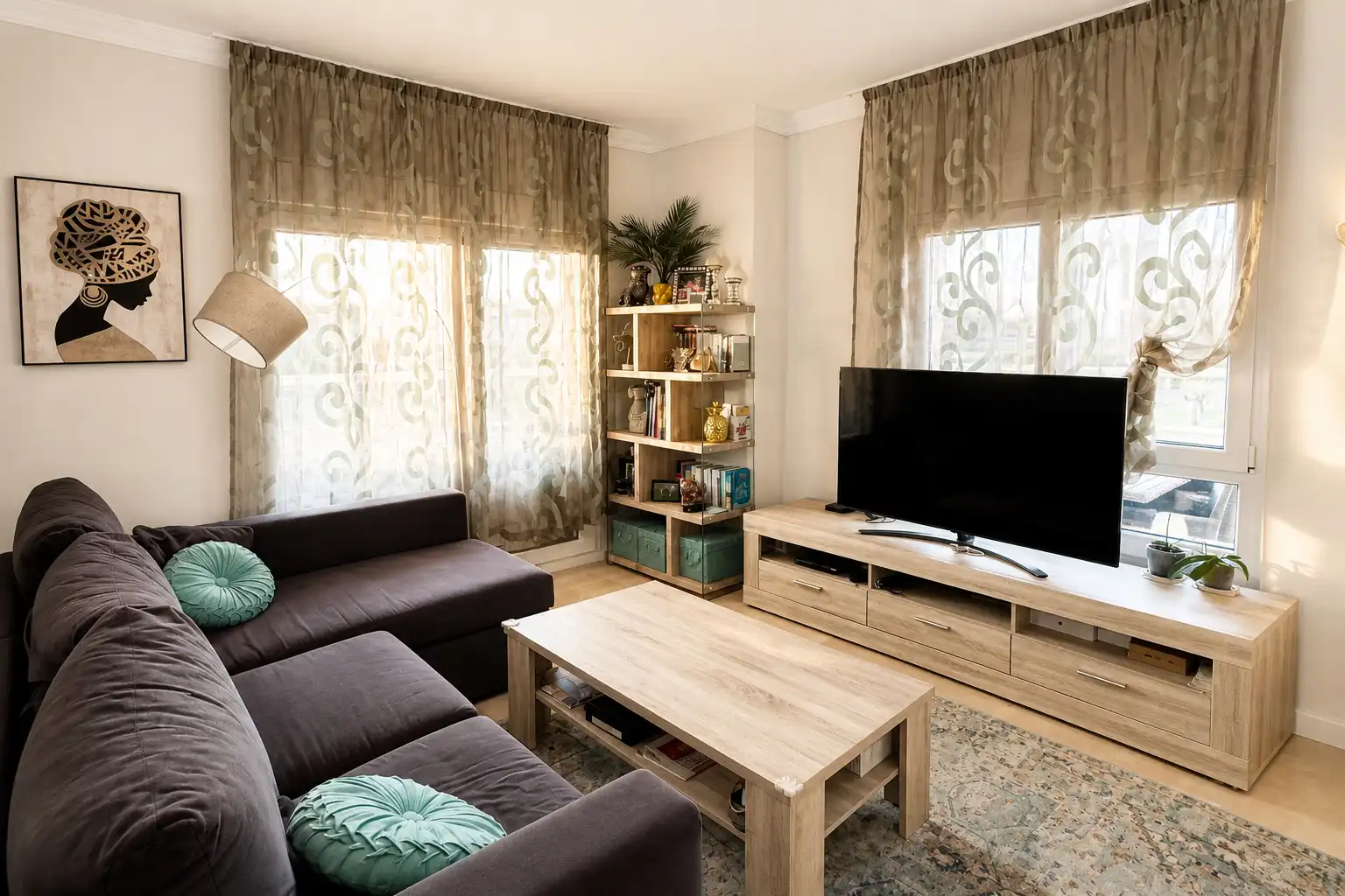 Living room of Flat for sale in Oliva  with Air Conditioner, Heating and Terrace