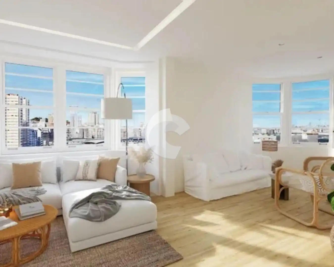Sala de estar de Piso en venta en A Coruña Capital  con Calefacción, Terraza y Balcón