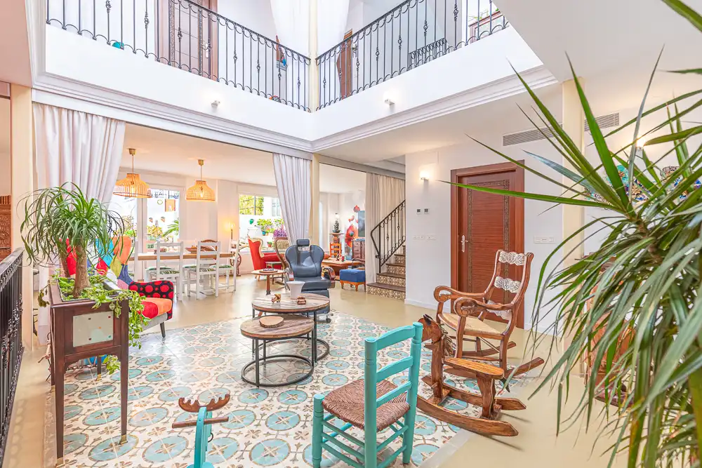 Living room of Country homes for sale in Alfarnatejo  with Air Conditioner, Heating and Private garden
