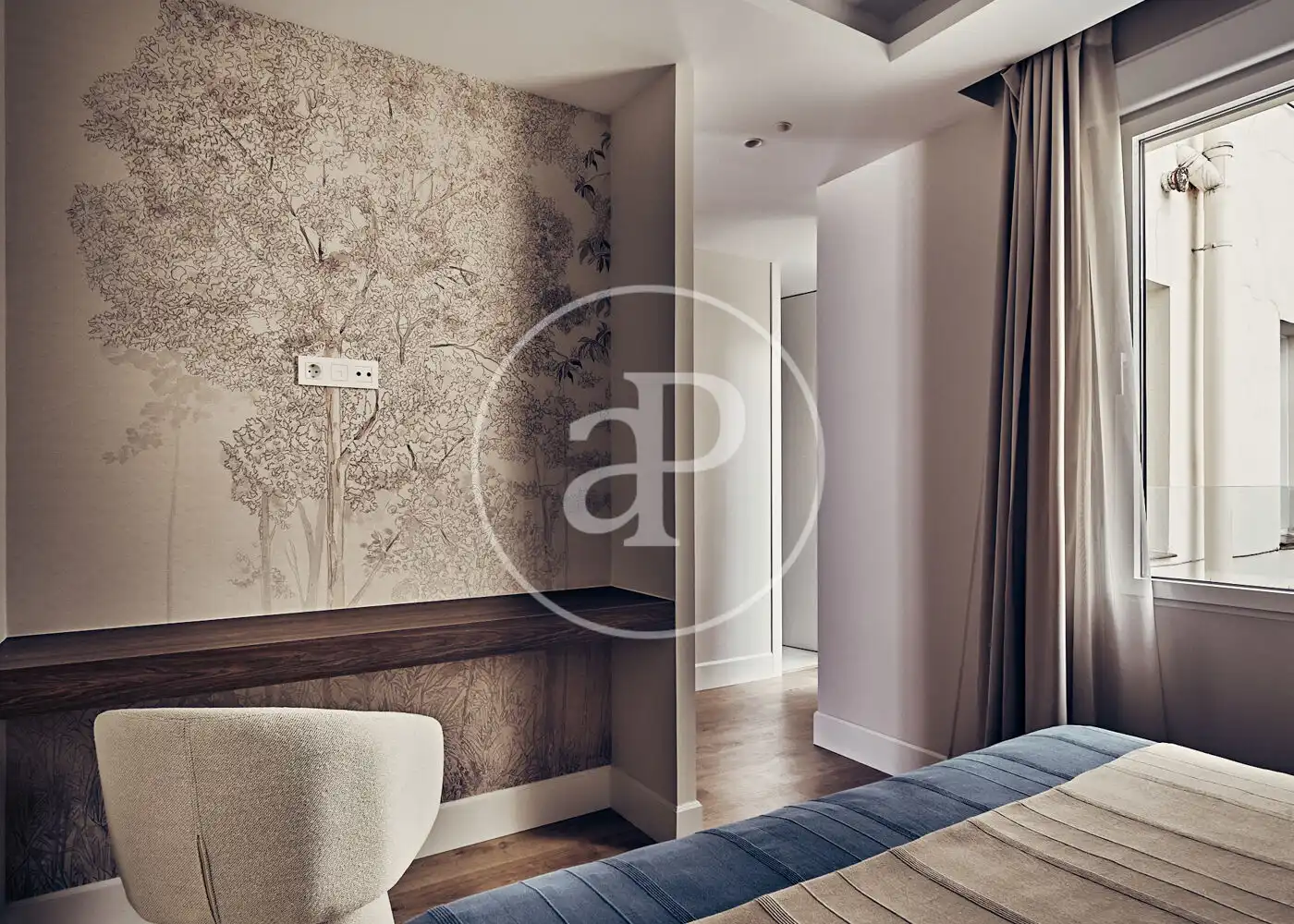 Bedroom of Flat for sale in Madrid  with Air Conditioner, Heating and Furnished