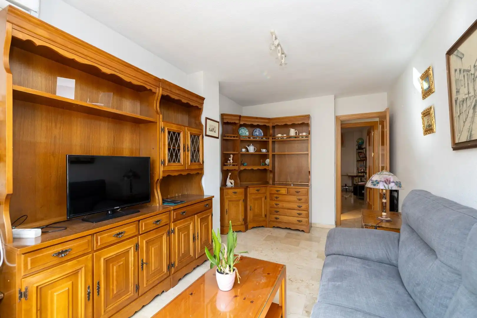 Living room of Flat for sale in Granada  with Air Conditioner, Terrace and Storage room