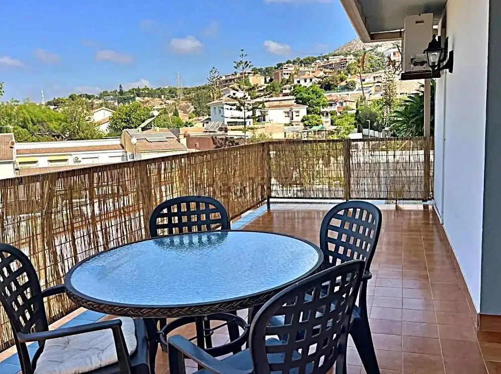 Terrasse von Wohnung zur Miete in Málaga mit Klimaanlage, Privatgarten und Terrasse