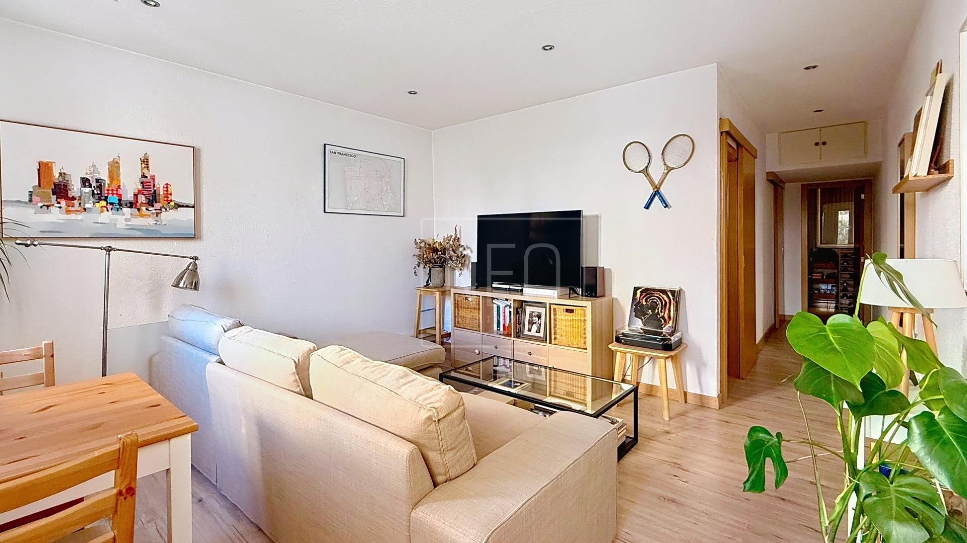 Sala de estar de Piso en venta en  Madrid Capital con Aire acondicionado y Calefacción