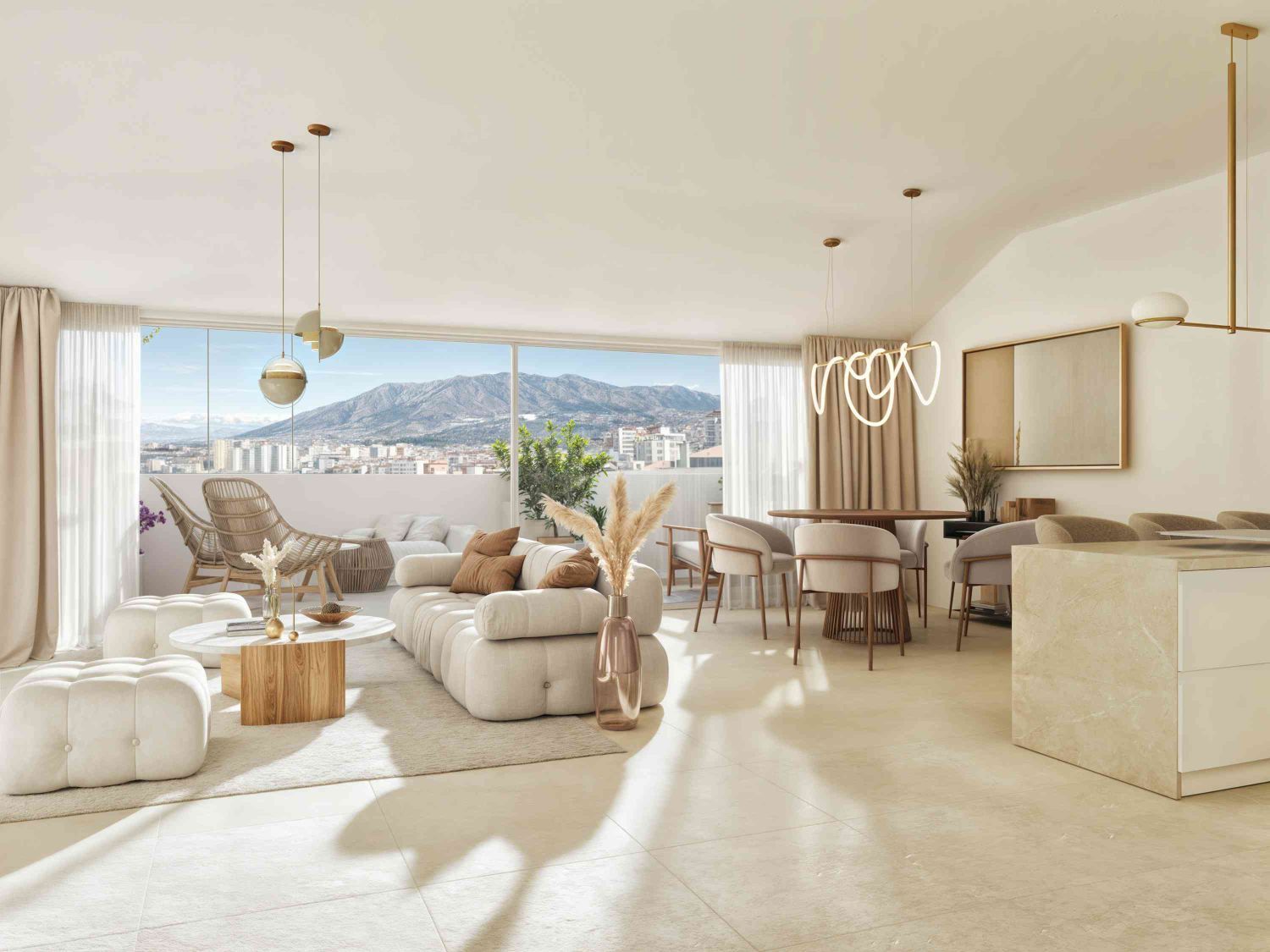 Living room of Attic for sale in Fuengirola  with Air Conditioner, Heating and Terrace