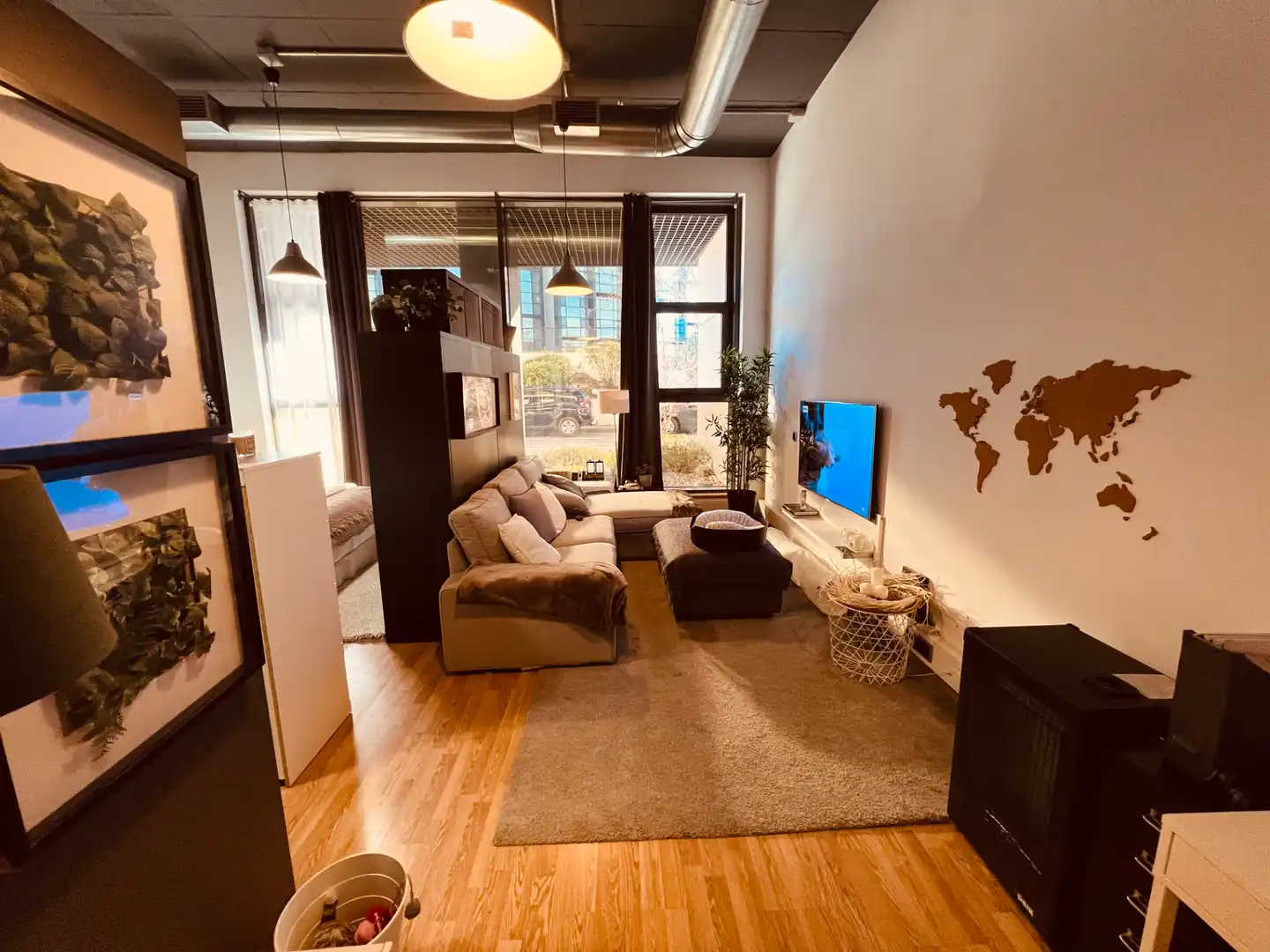 Sala d'estar de Loft en venda en San Sebastián de los Reyes amb Aire condicionat, Calefacció i Jardí privat
