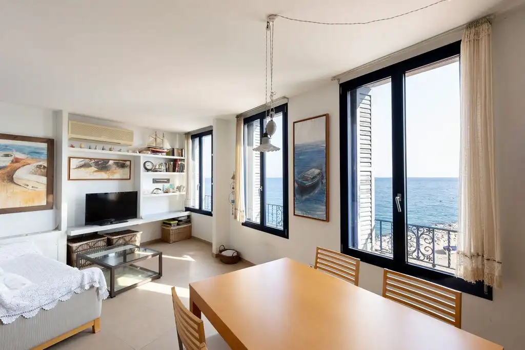 Sala d'estar de Pis en venda en Sant Pol de Mar amb Aire condicionat, Calefacció i Terrassa