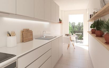 Kitchen of Flat for sale in Girona Capital  with Heating, Terrace and Storage room