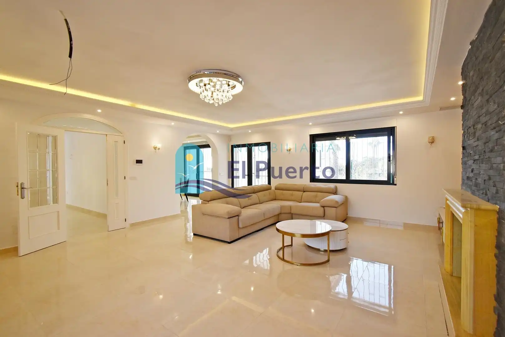 Sala de estar de Casa o chalet en venta en Mazarrón con Jardín privado, Terraza y Trastero