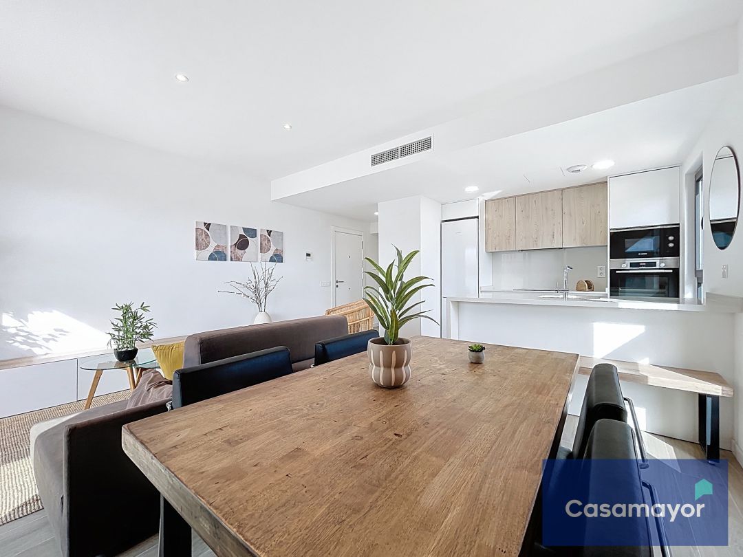 Dining room of Attic to rent in Sant Joan d'Alacant  with Air Conditioner, Heating and Private garden