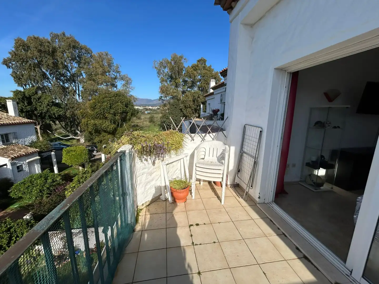 Terraza de Estudio de alquiler en Estepona con Aire acondicionado, Terraza y Amueblado