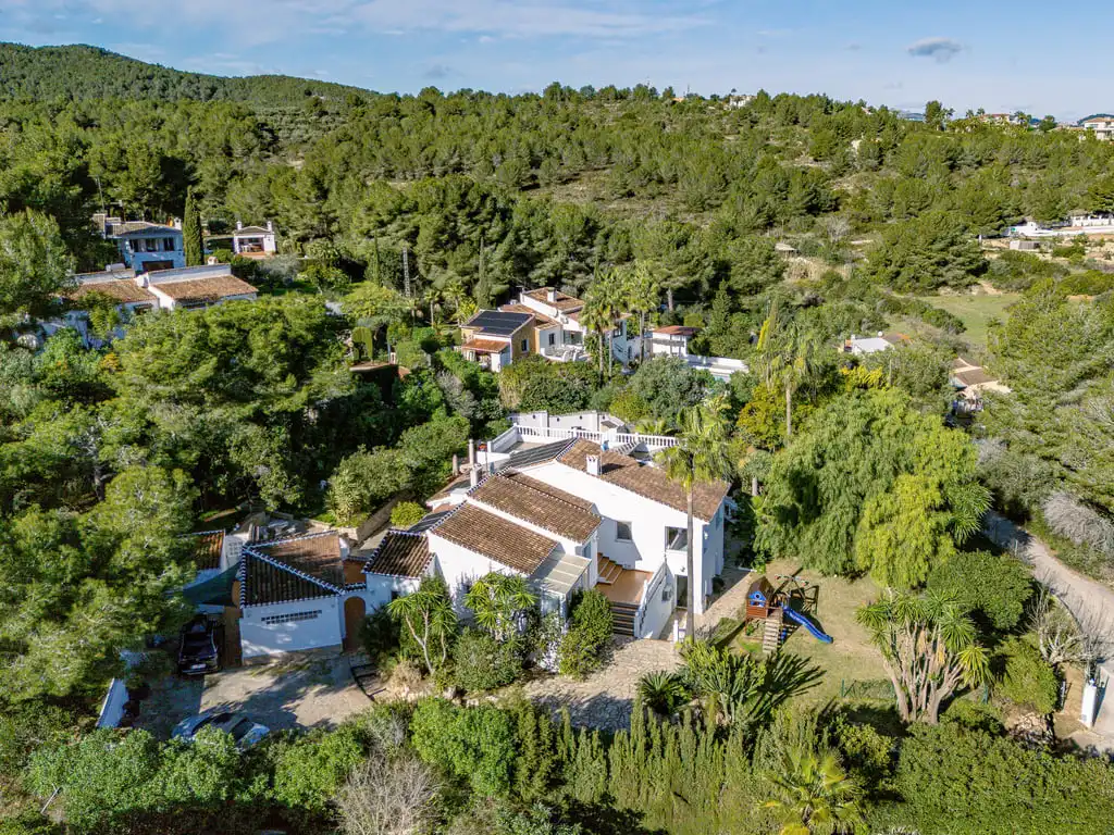 Vista exterior de Casa o chalet en venta en Jávea / Xàbia con Aire acondicionado, Jardín privado y Terraza