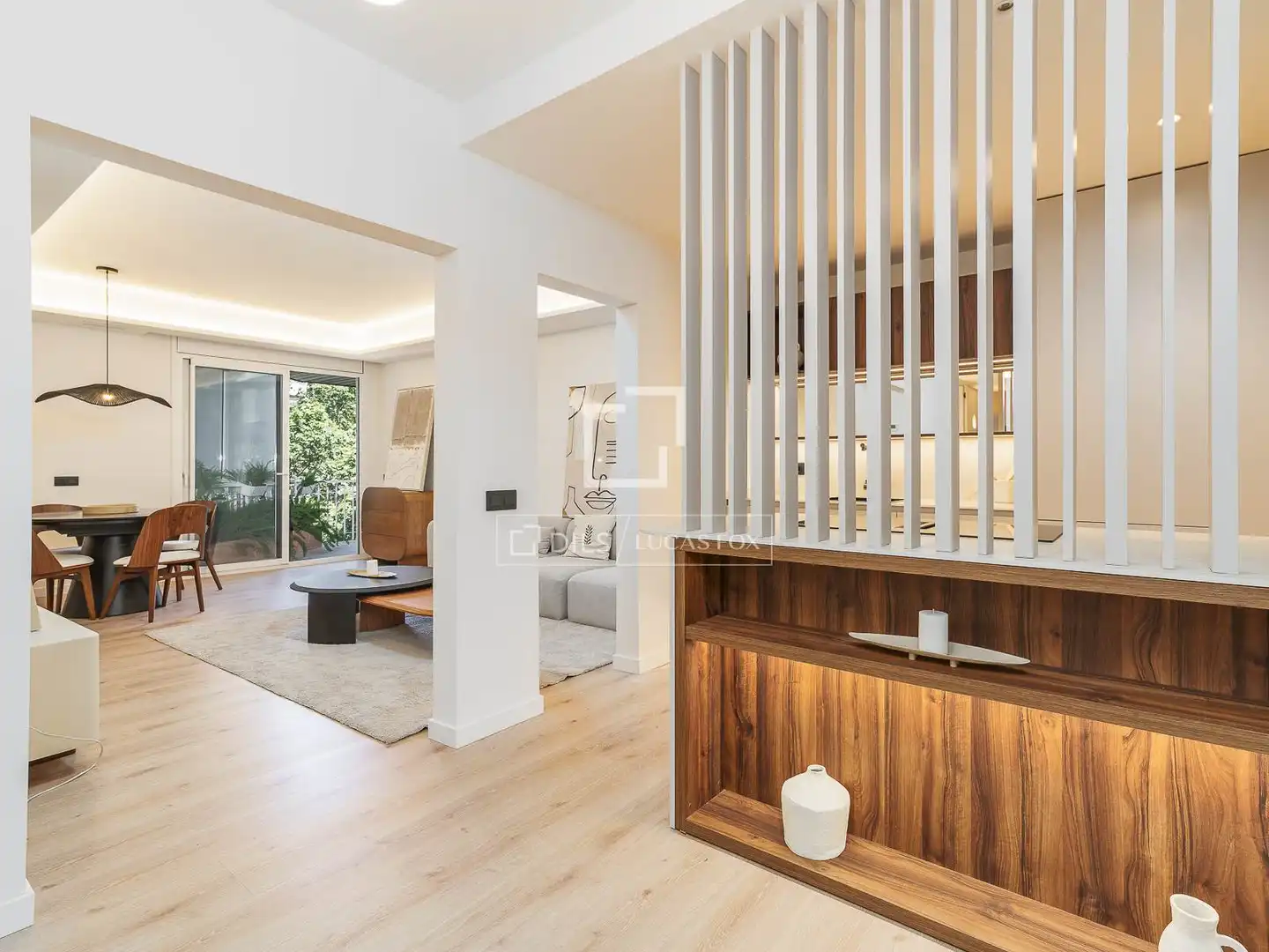 Sala de estar de Piso en venta en Barcelona con Aire acondicionado, Calefacción y Parquet