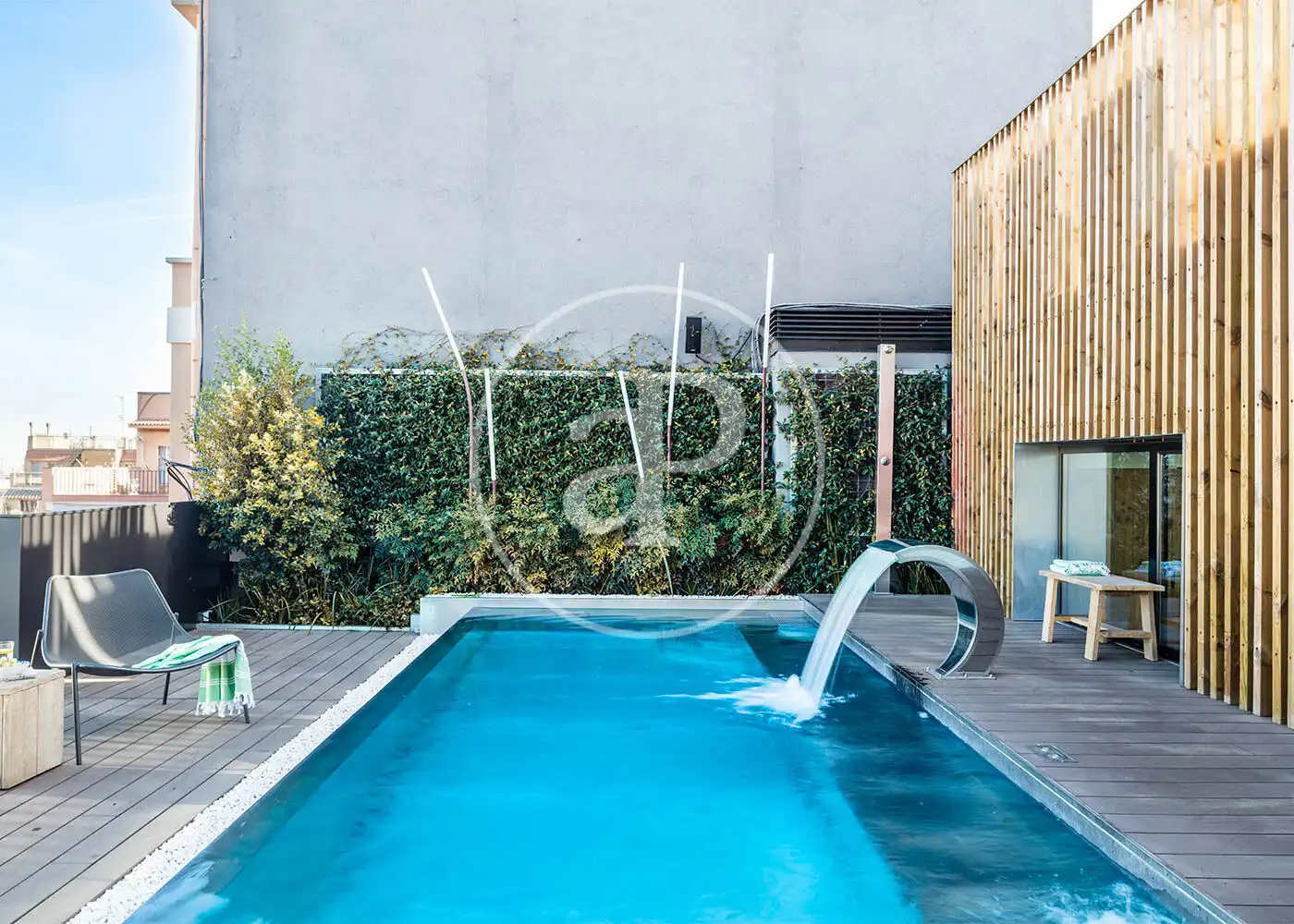 Piscina de Piso de alquiler en Barcelona con Aire acondicionado, Calefacción y Terraza