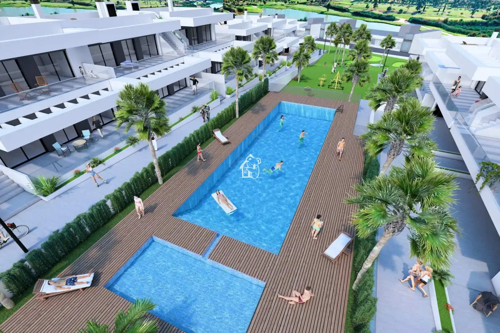 Piscina de Apartamento en venta en Algorfa con Aire acondicionado, Parquet y Terraza