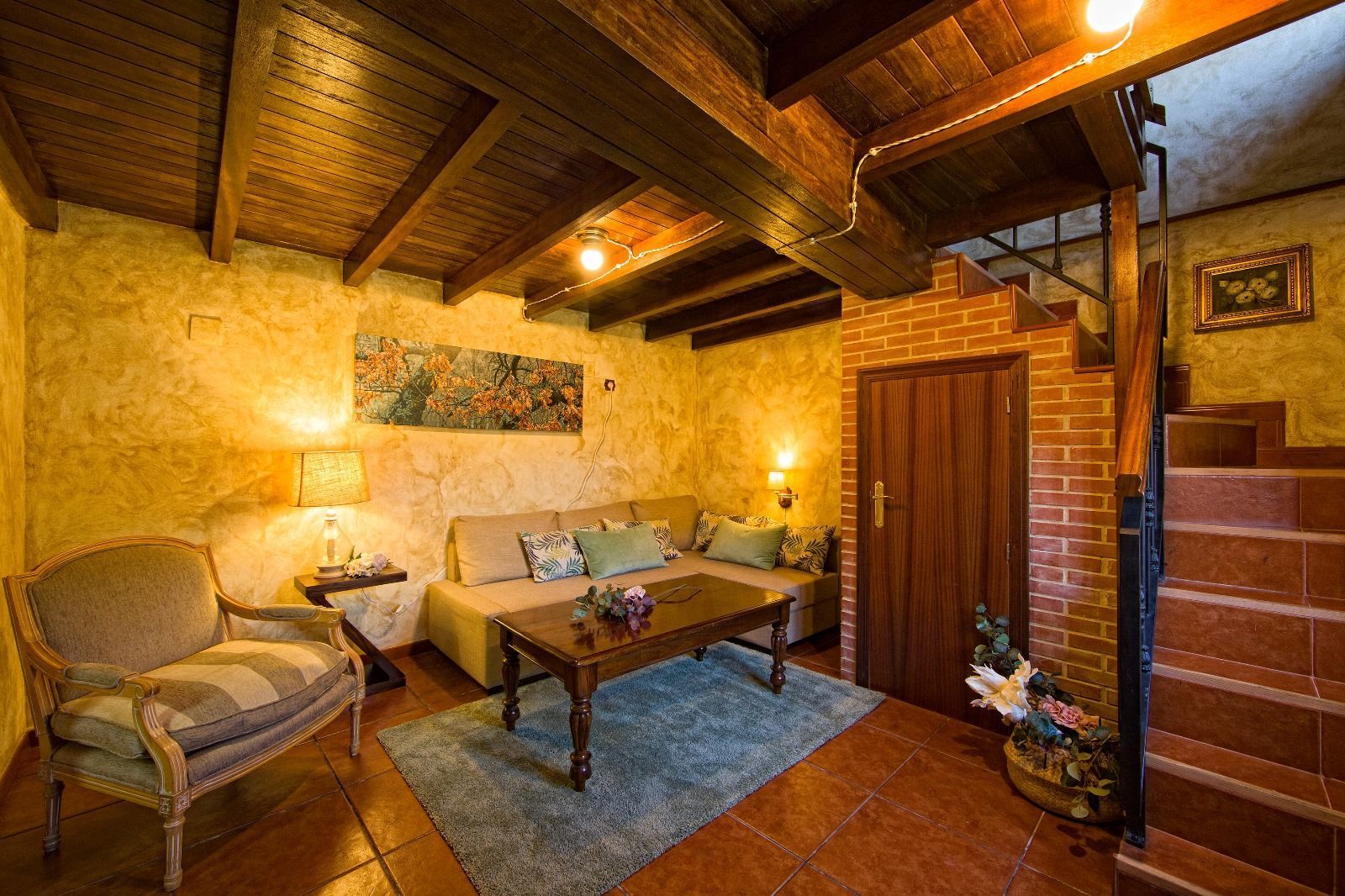 Sala de estar de Casa adosada en venta en Pravia con Calefacción, Terraza y Trastero