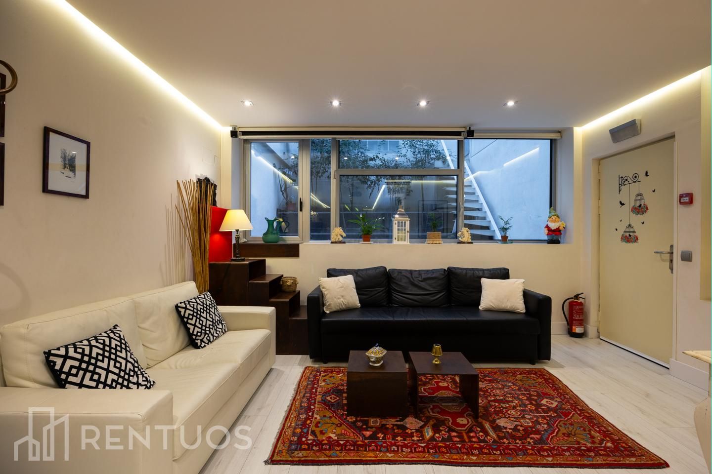 Living room of Planta baja to rent in  Madrid Capital  with Furnished and Community pool