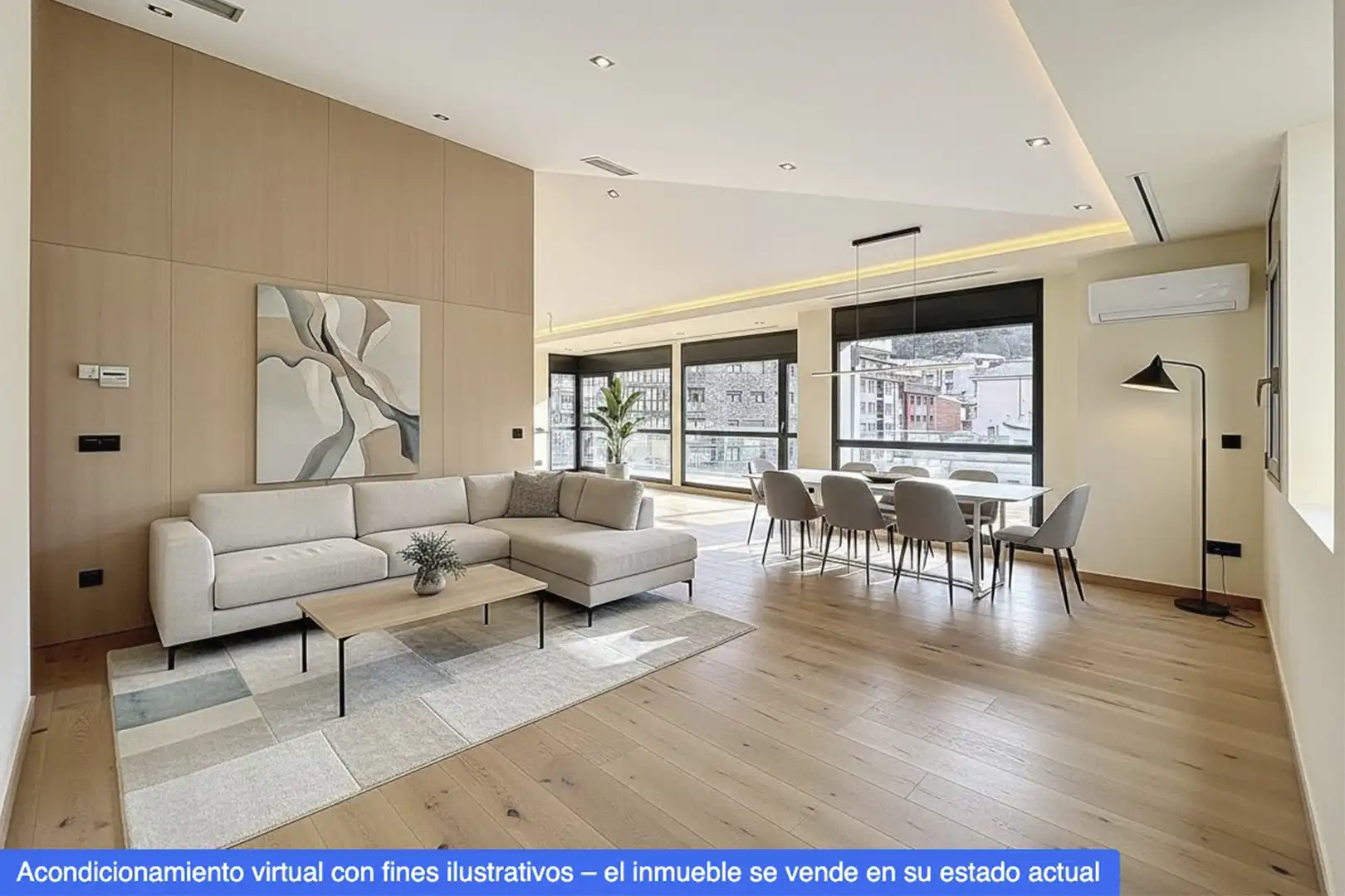 Living room of Attic for sale in Escaldes – Engordany  with Air Conditioner, Heating and Terrace