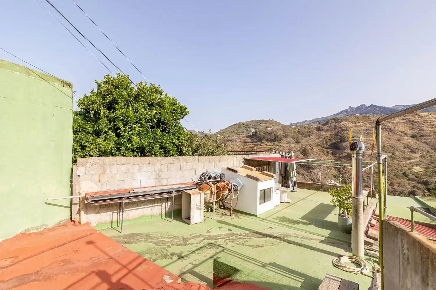 Terrassa de Casa o xalet en venda en Vega de San Mateo amb Jardí privat, Traster i Balcó