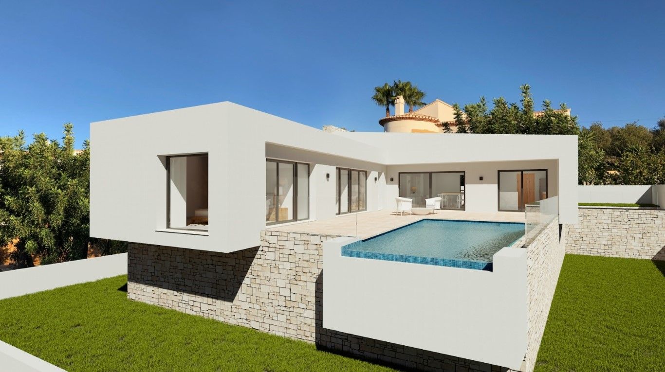 Vista exterior de Casa o xalet en venda en Alcalalí amb Piscina