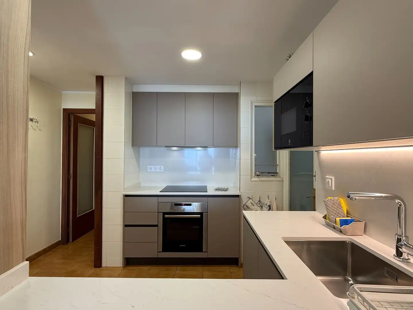 Cocina de Apartamento de alquiler en Calonge i Sant Antoni con Terraza y Amueblado