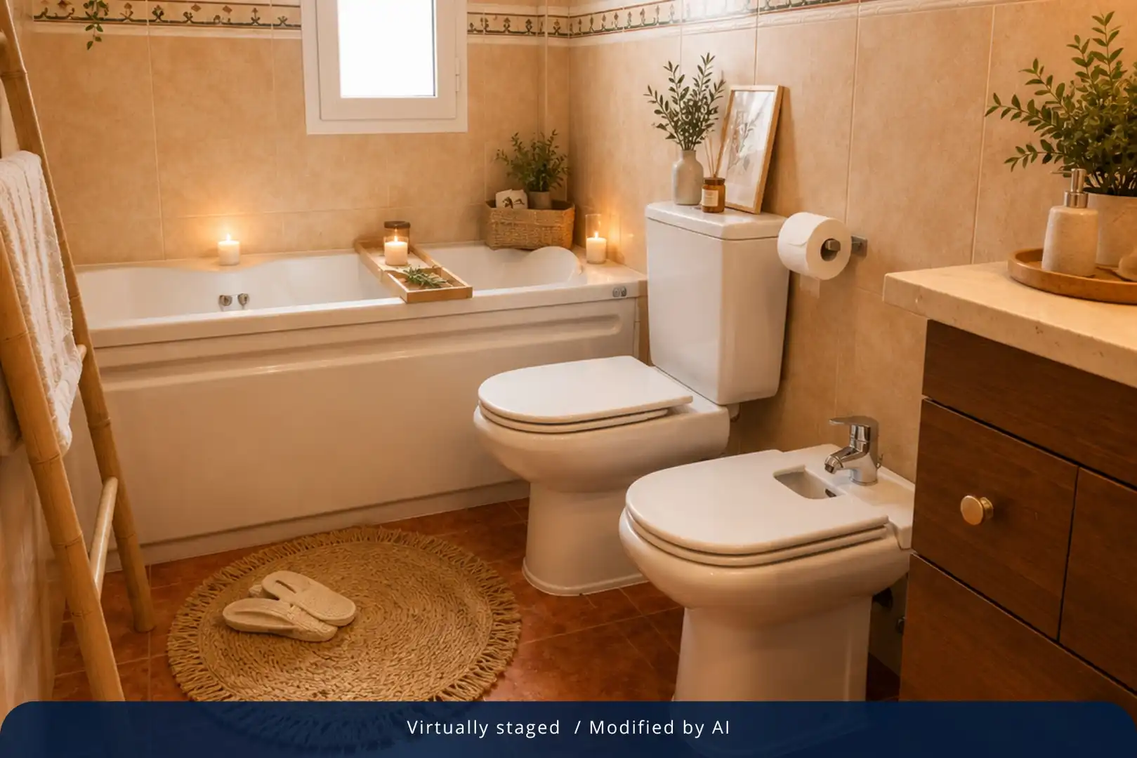 Baño de Casa o chalet en venta en Benalmádena con Aire acondicionado, Calefacción y Jardín privado