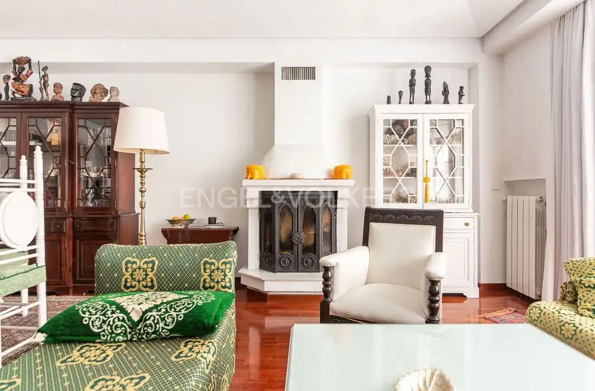 Sala de estar de Casa o chalet en venta en Madrid con Aire acondicionado, Calefacción y Jardín privado