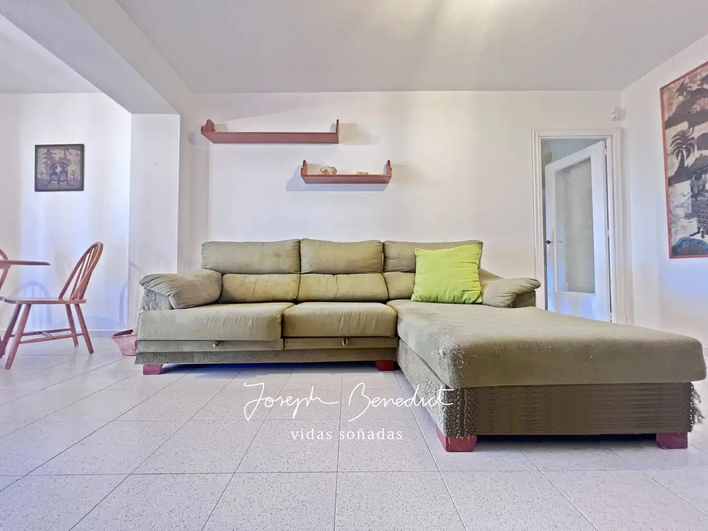 Sala de estar de Piso en venta en Castelldefels con Terraza, Horno y Balcón