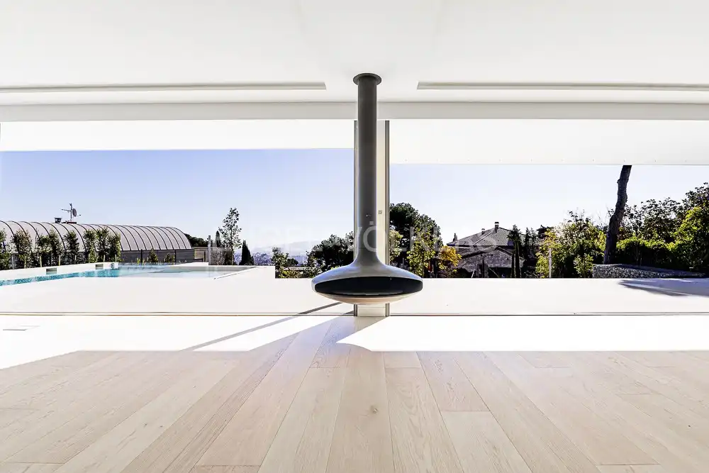 Sala de estar de Casa o chalet en venta en Barcelona con Aire acondicionado, Calefacción y Jardín privado