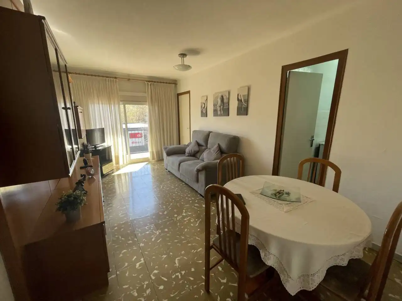 Sala de estar de Apartamento en venta en Granollers con Amueblado y Balcón