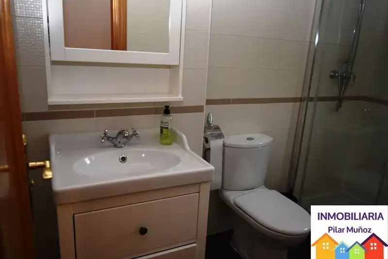 Baño de Piso de alquiler en Ávila con Calefacción, Terraza y Amueblado