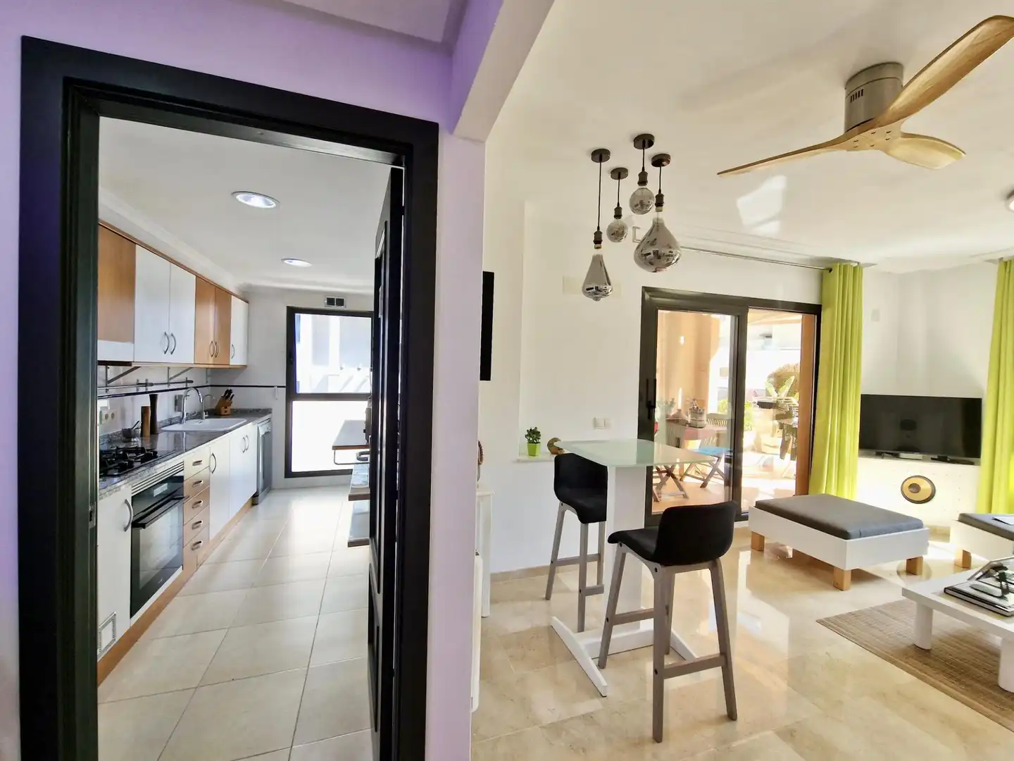 Kitchen of Apartments for sale in Dénia  with Air Conditioner, Heating and Private garden