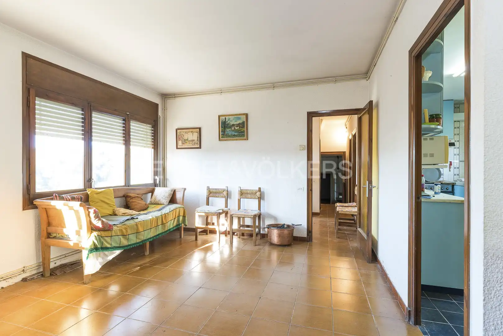 Wohnzimmer von Country house zum Verkauf in Sant Pere de Vilamajor mit Heizung, Privatgarten und Terrasse