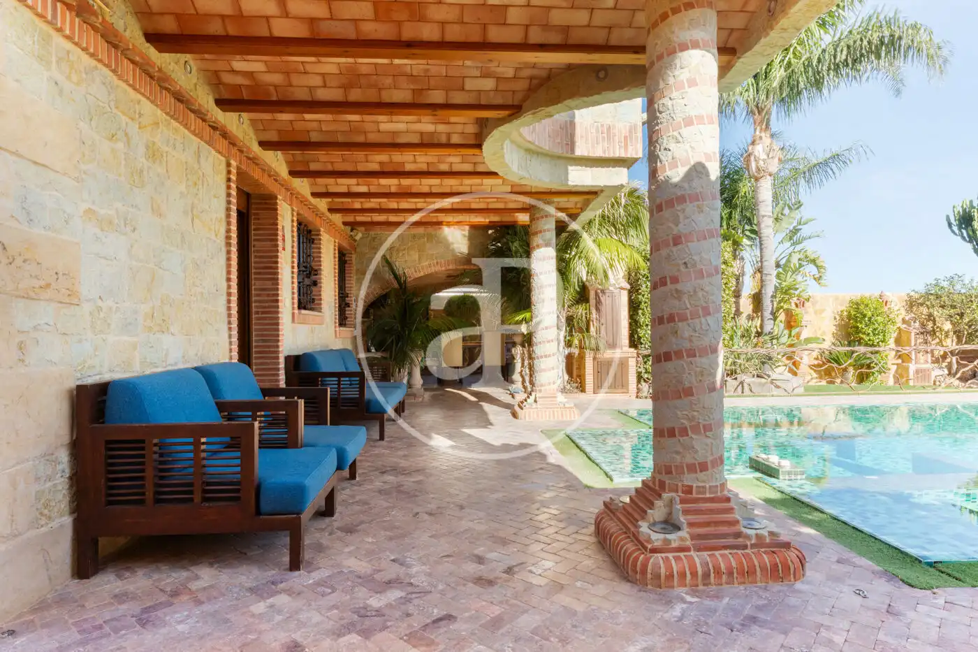 Terraza de Casa o chalet de alquiler en Benifaió con Aire acondicionado, Calefacción y Jardín privado