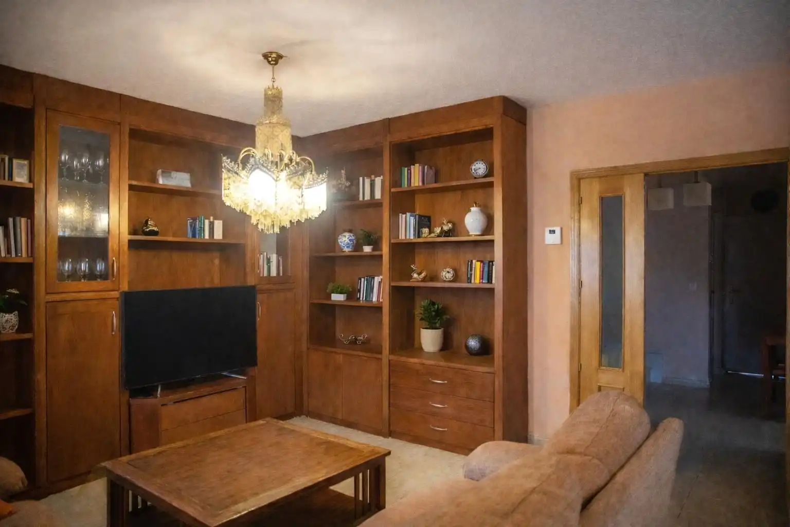 Sala de estar de Casa adosada en venta en Rivas-Vaciamadrid con Aire acondicionado, Calefacción y Jardín privado
