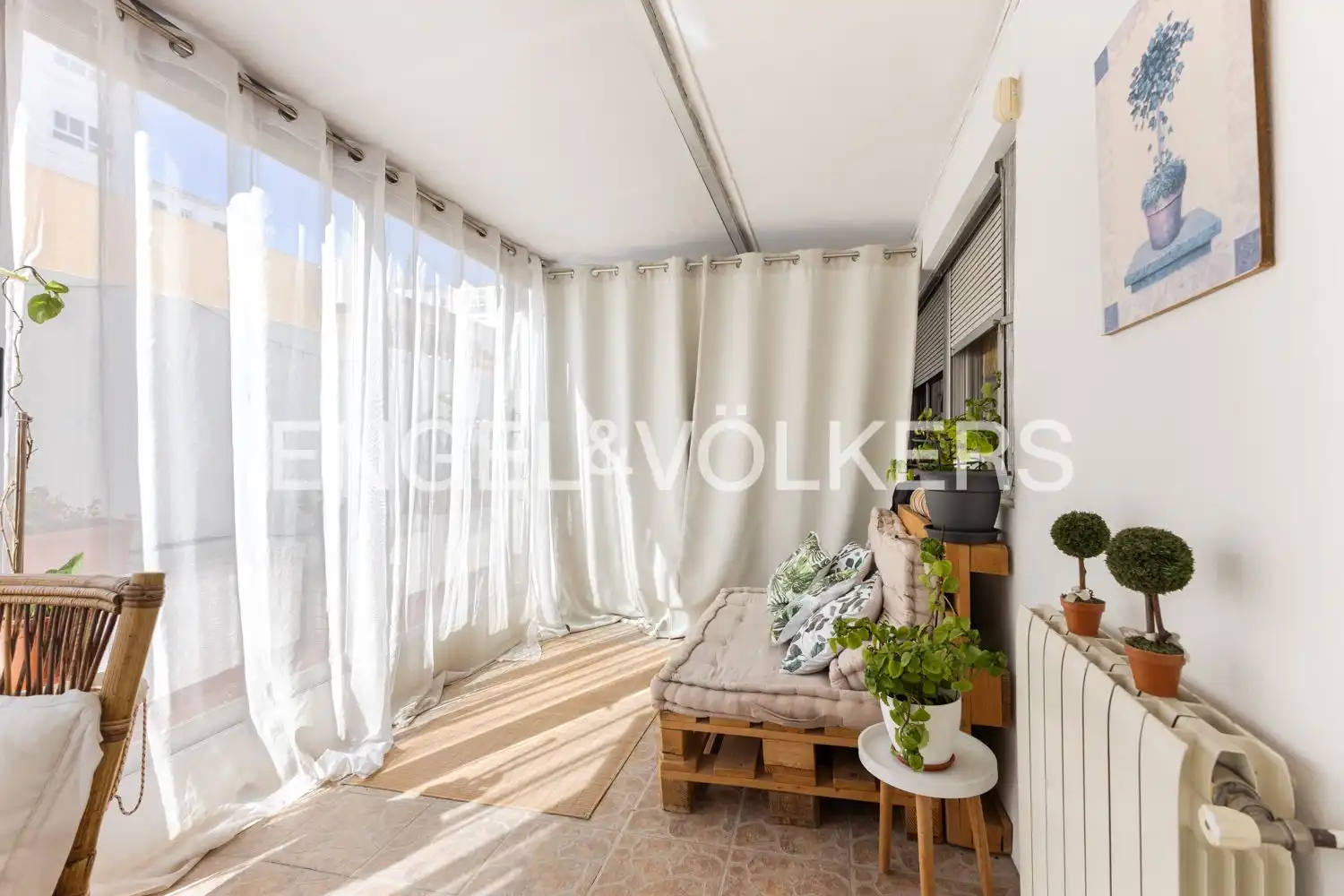 Terrasse von Wohnung zum Verkauf in Valencia mit Klimaanlage, Heizung und Parkett