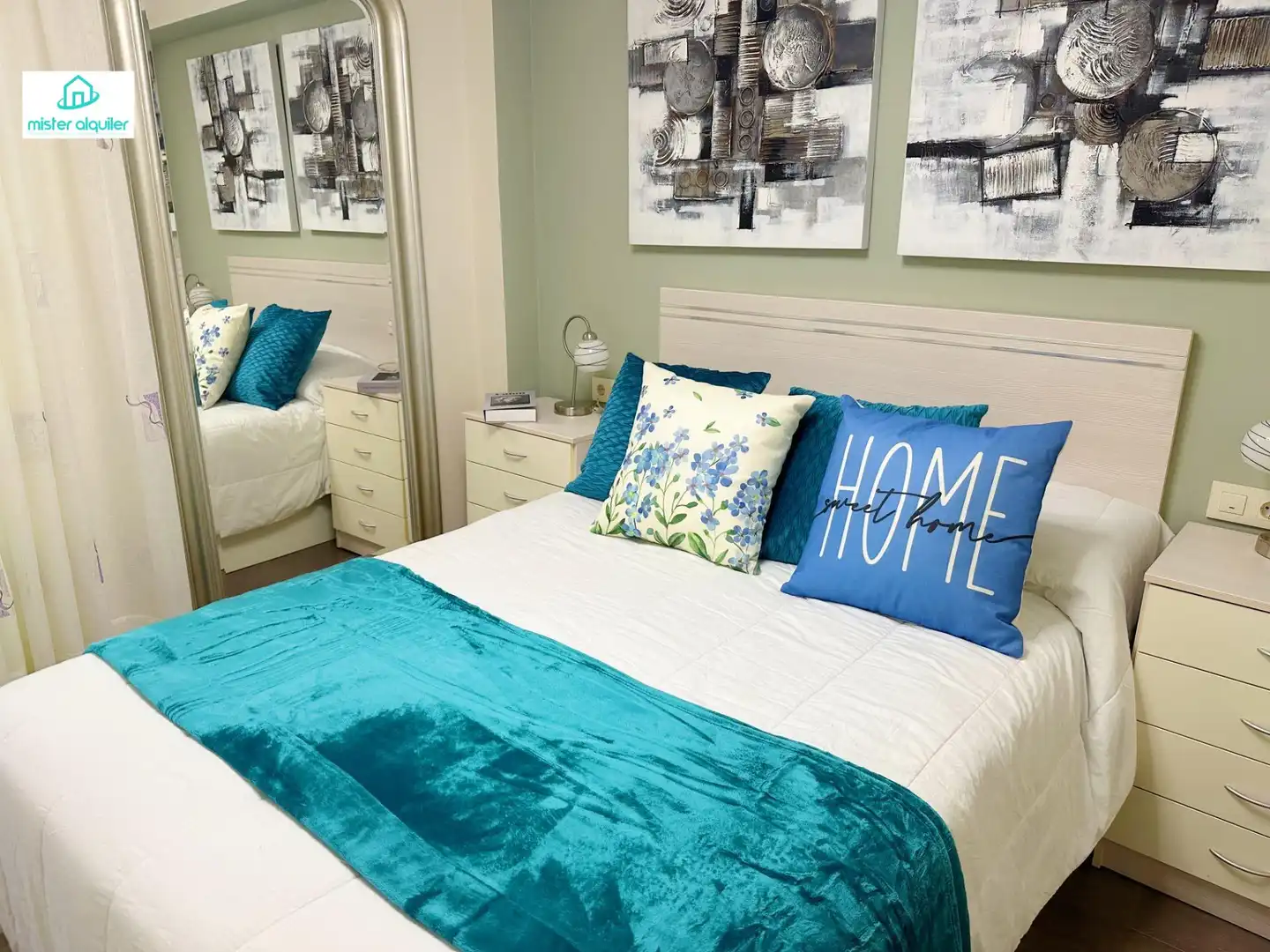 Bedroom of Apartments for rent in Benidorm  with Air Conditioner, Heating and Private garden
