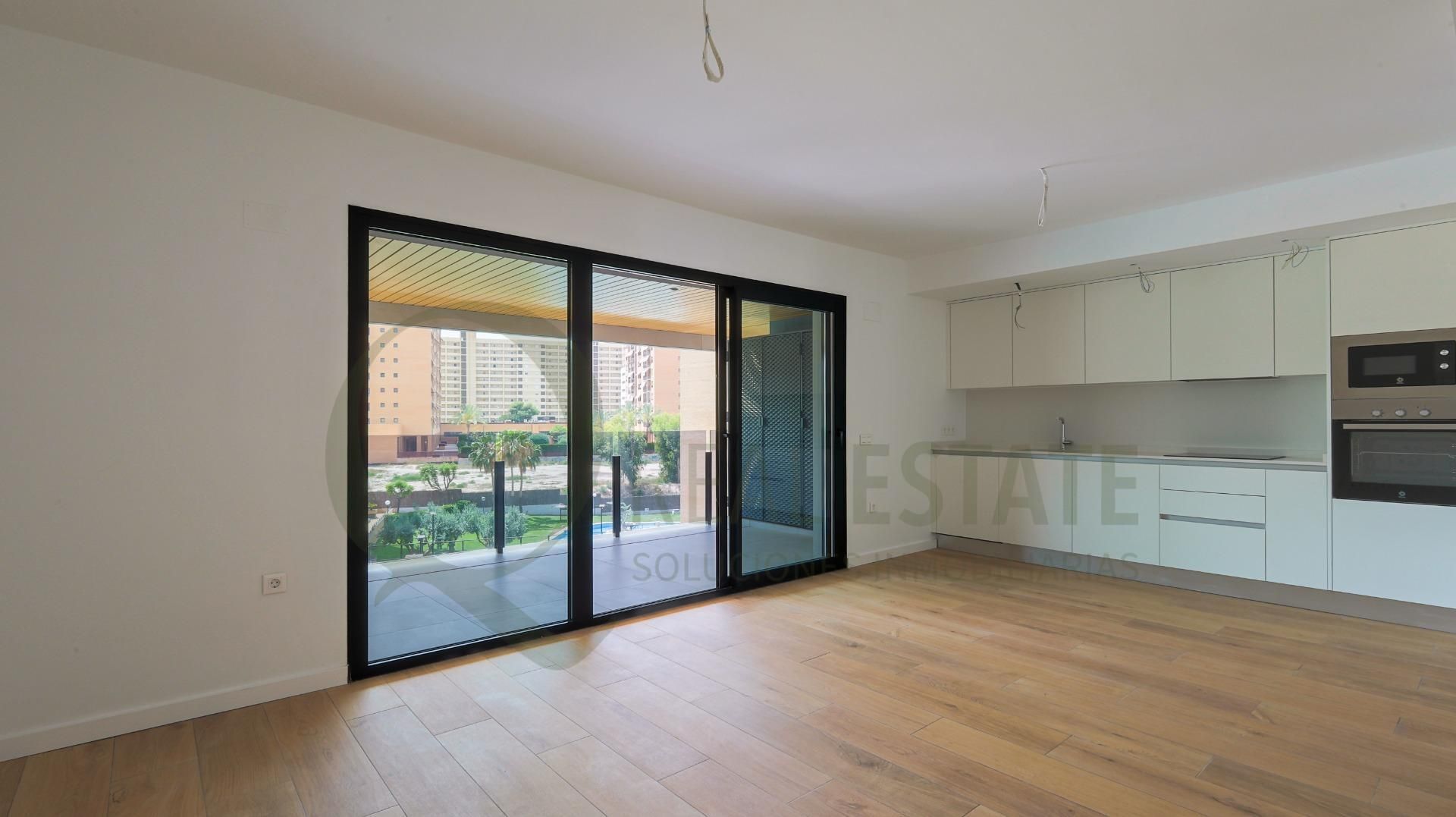 Living room of Flat for sale in Alicante / Alacant  with Heating, Private garden and Terrace