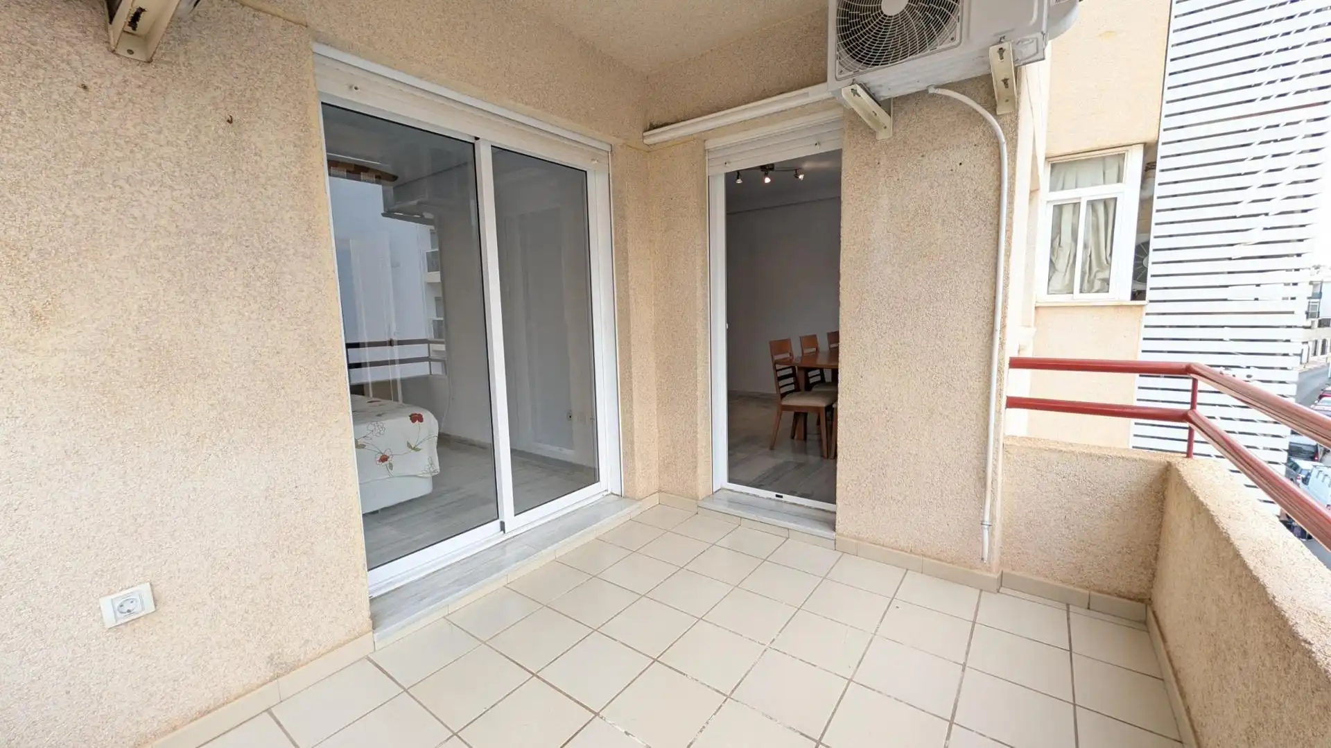 Terrasse von Wohnung zur Miete in Torremolinos mit Klimaanlage, Terrasse und Abstellraum