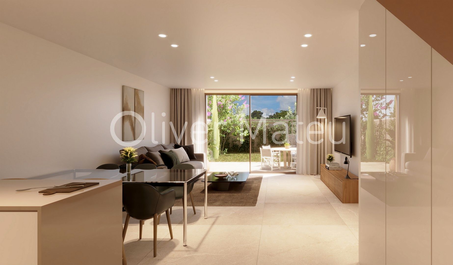 Living room of Single-family semi-detached for sale in Marratxí  with Air Conditioner, Private garden and Terrace