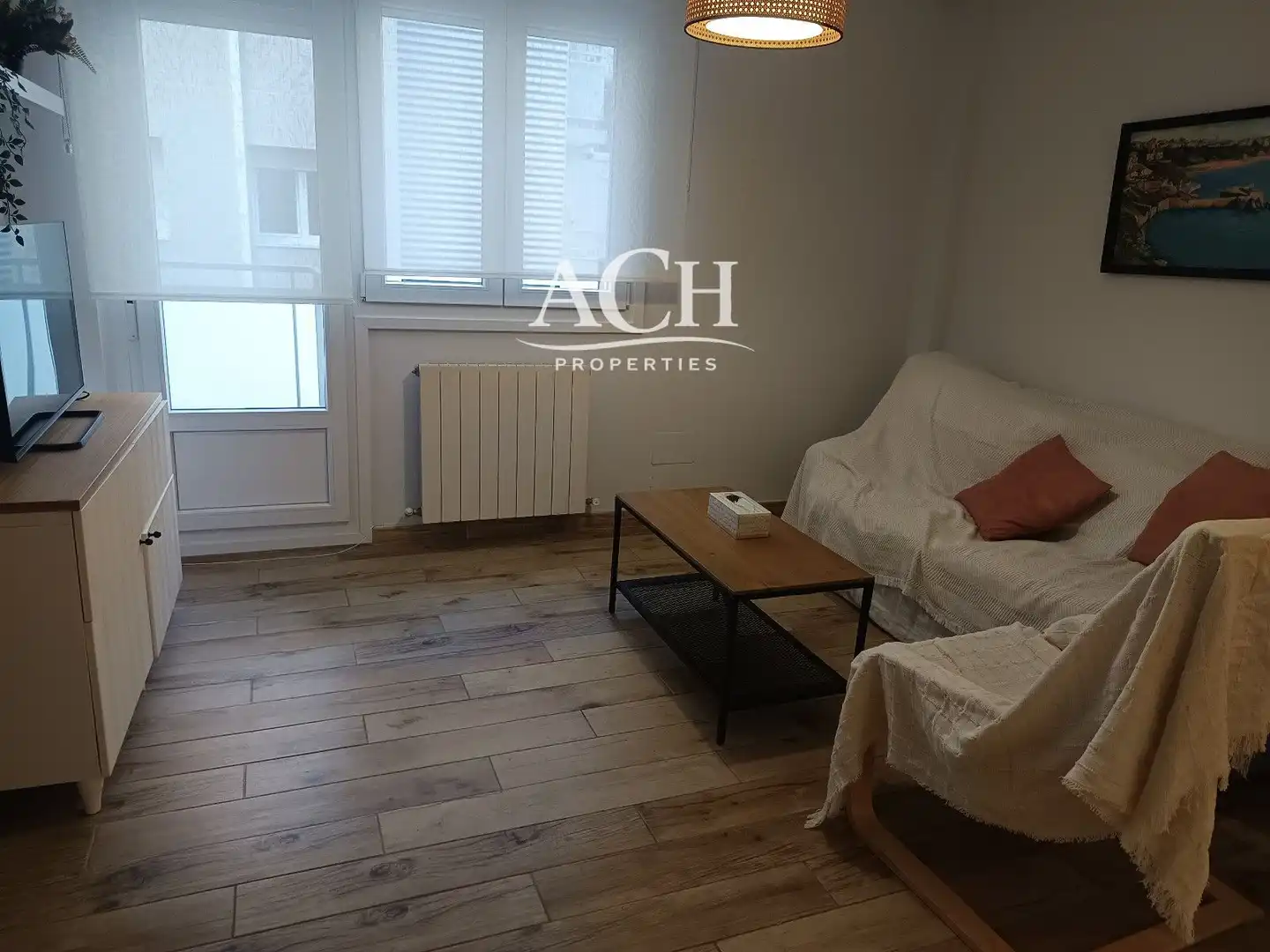 Sala de estar de Piso de alquiler en Getxo  con Calefacción, Terraza y Amueblado