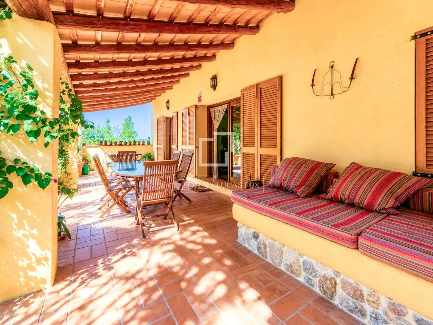 Terraza de Finca rústica en venta en Piera con Calefacción, Jardín privado y Trastero